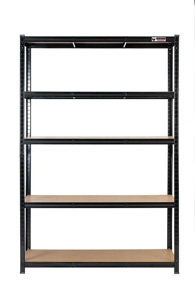 5 Tier Blue Metal Garage Shelving Unit 1000kg 180x120x60cm