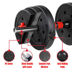 20kg Dumbbells Barbell Set with Connecting Rod