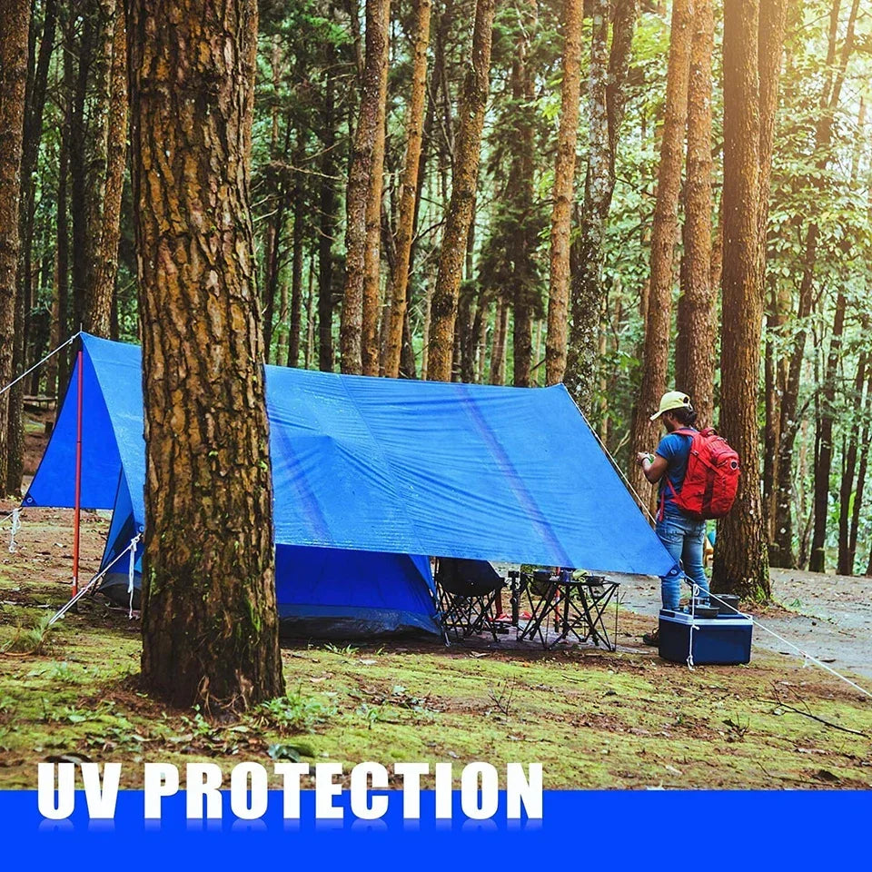 10m x 10m Heavy Duty Waterproof Tarpaulin with Eyelets Cover Ground Sheet