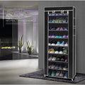 10 Tier Cabinet Storage Organiser Shoe Rack Stand Holds 27 Pairs Dustproof