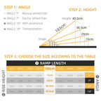 6ft Portable Folding Wheelchair Ramp