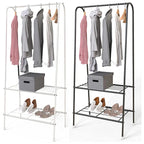 Metal Clothes Rail Hanging Rack Garment Display Stand Storage Shelf