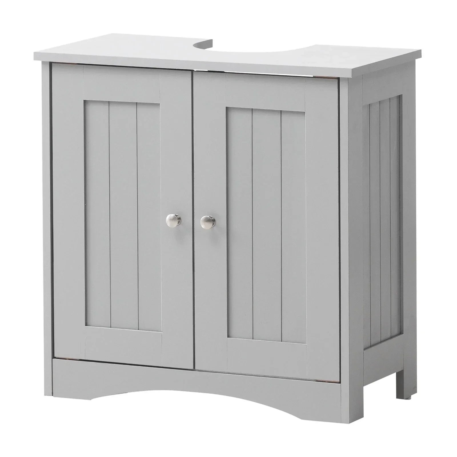 Grey Bathroom Under Sink Cabinet Basin Storage Cupboard Vanity Unit Furniture