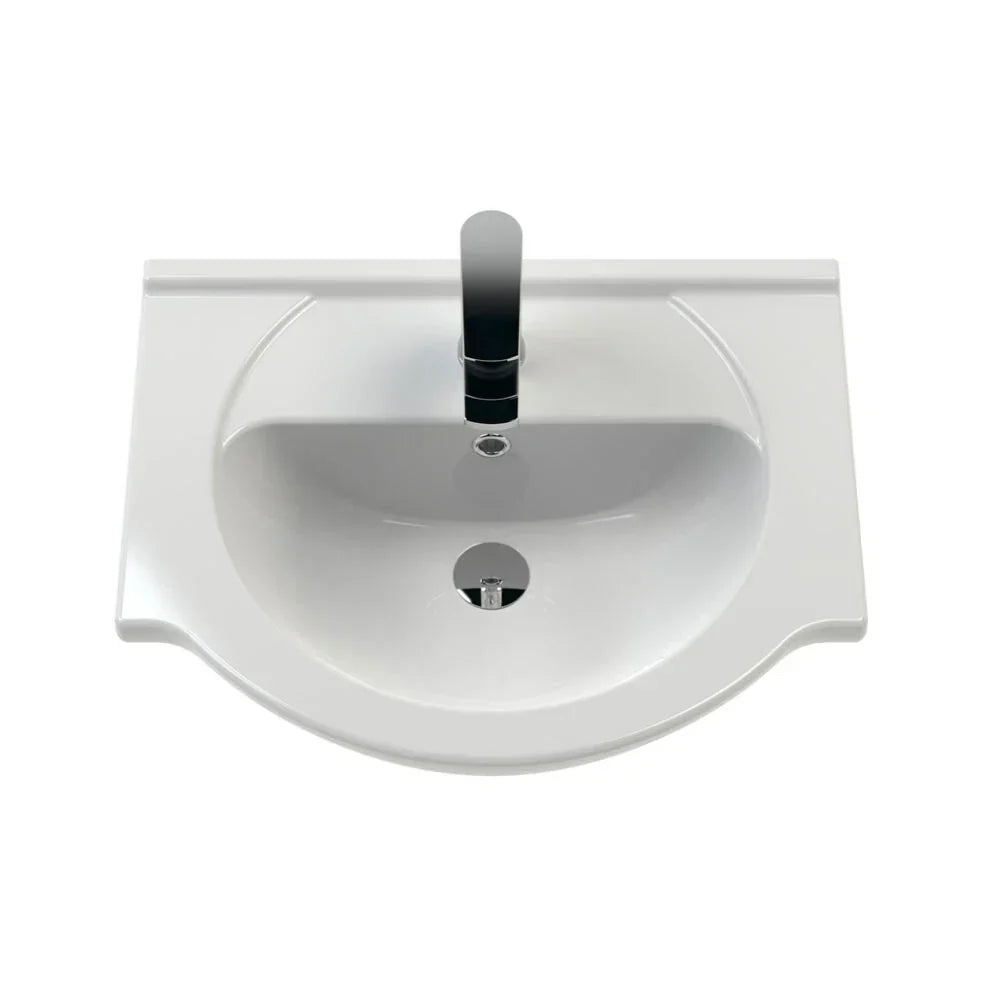 Bathroom Vanity Unit Furniture Suite Cabinet Toilet Basin Back To Wall WC 1050mm