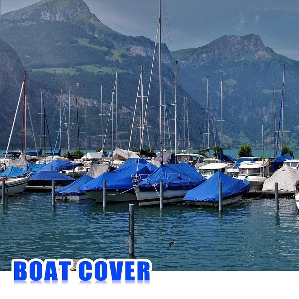 10m x 10m Heavy Duty Waterproof Tarpaulin with Eyelets Cover Ground Sheet