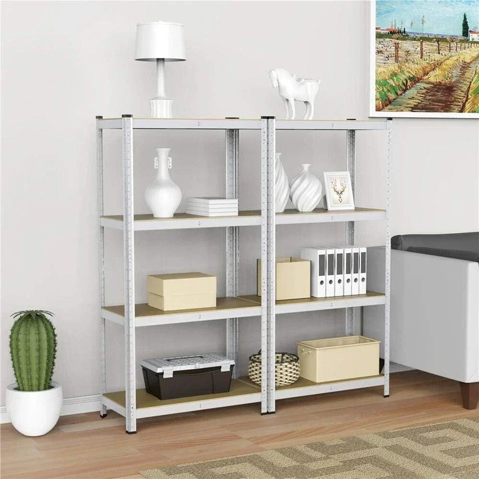 4 Tier Racking Shelf 180x90x45cm Heavy Duty Garage Shelving Storage Shelves Unit