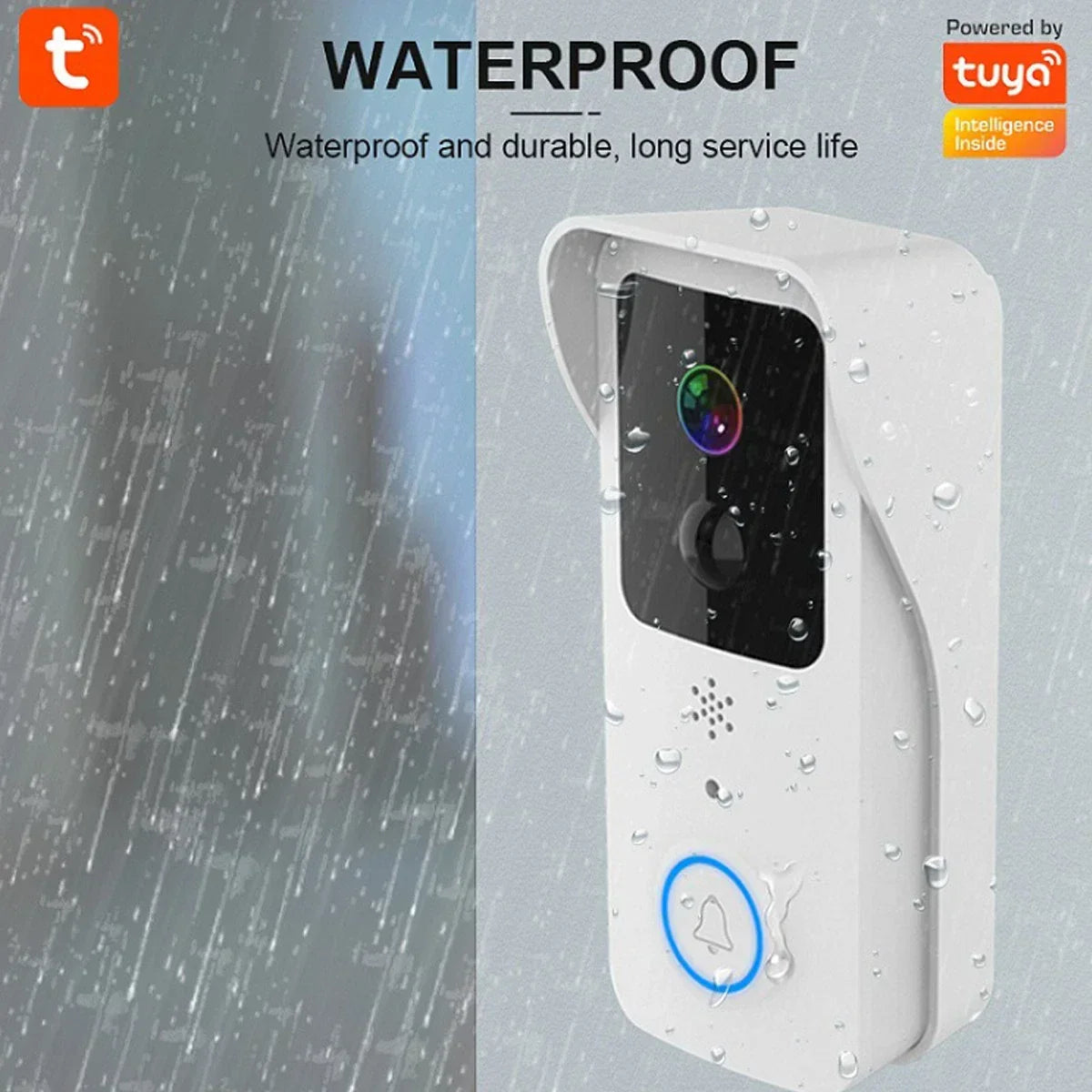 Wireless Smart WiFi Doorbell Video HD Camera Security Two-way Intercom Door Bell