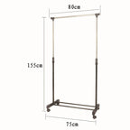 Metal Clothes Rail Storage Garment Shelf Hanging Display Stand Rack