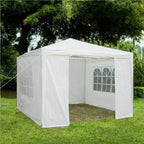 3x3m Gazebo With Sides Garden Marquee PE Awning Beach Tent