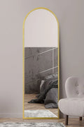 The Arcus New Extra Large Gold Framed Arched Mirror - 71" X 24" 180 x 60cm