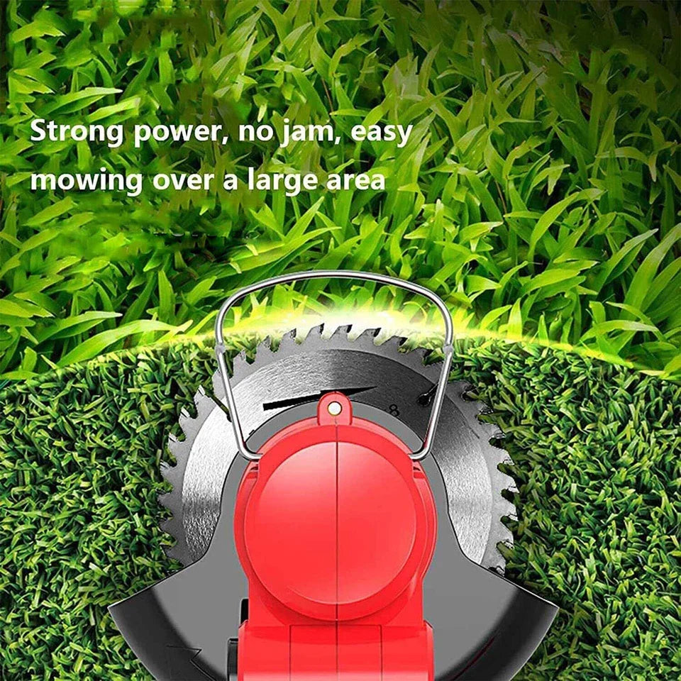 Electric Strimmer Grass Trimmer Weed Cutter Garden Edger 21V Cordless 2 Battery