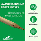 Round Fence Posts | 10 Packs | Multiple Sizes