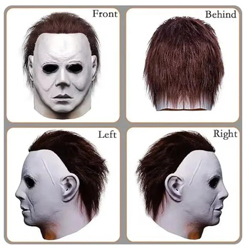 Halloween Cosplay Costume Michael Myers Mask Latex Full Head Killer Scary Prop