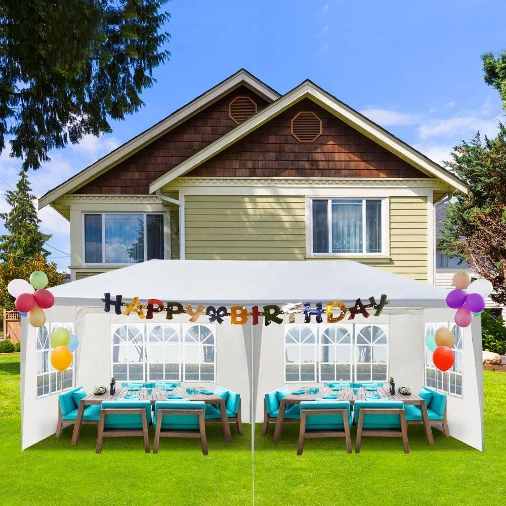 3x6M Gazebo Marquee Party Tent With Sides Waterproof Garden Patio Outdoor Canopy