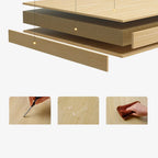 Wooden Computer Desk Home Office Writing Desk Study Table Workstation Cabinet UK
