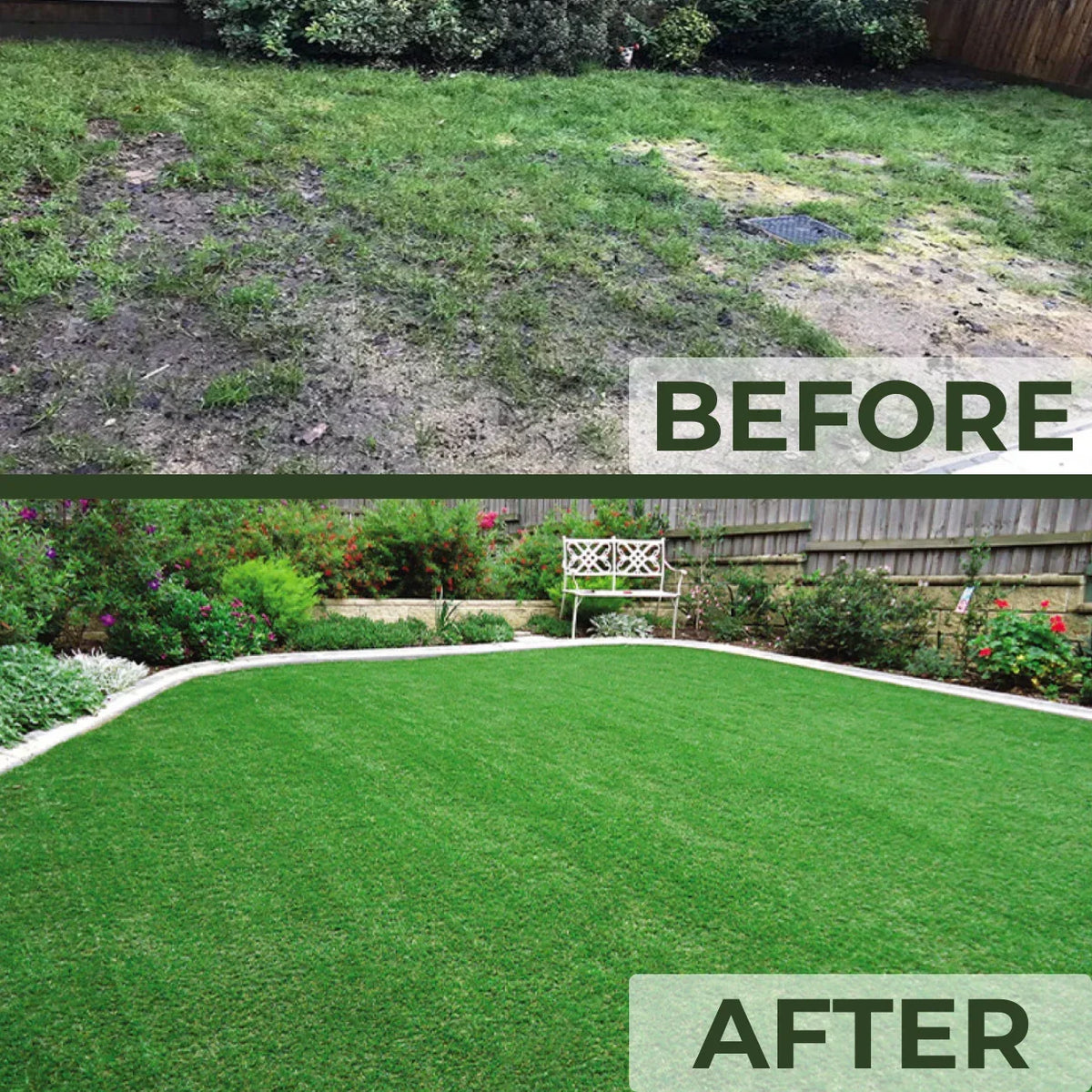 30mm Realistic Artificial Grass Natural Look Lawn Turf