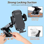 Universal Car Phone Holder Mount for iPhone & Android – Dashboard, Windscreen & Air Vent Mobile Stand