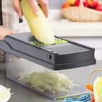 Mueller 16-in-1 Vegetable Chopper & Mandoline Slicer | Food Chopper, Onion Cutter, Cheese Grater & Kitchen Dicer with Container