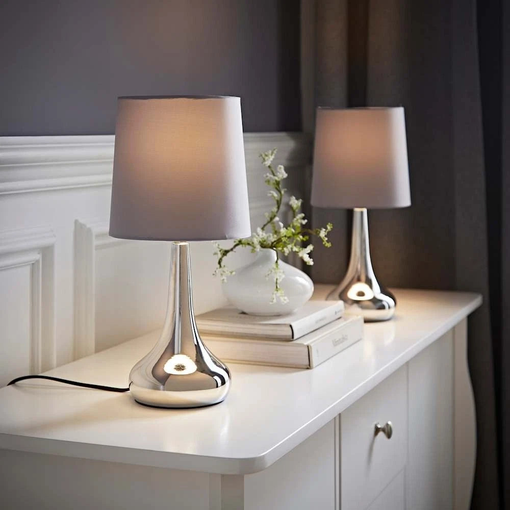 Modern Touch Table Lamps – Dimmable Bedside Lamps 34cm