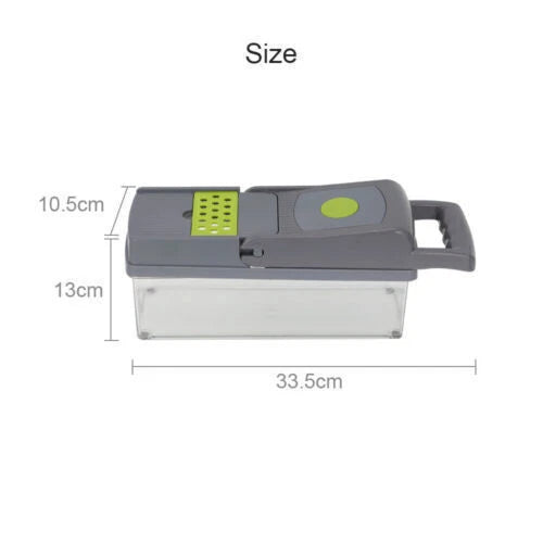 Mueller 16-in-1 Vegetable Chopper & Mandoline Slicer | Food Chopper, Onion Cutter, Cheese Grater & Kitchen Dicer with Container
