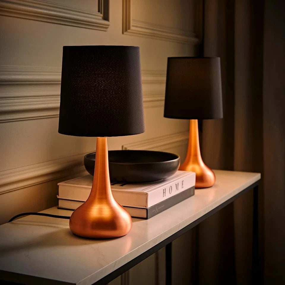 Modern Touch Table Lamps – Dimmable Bedside Lamps 34cm