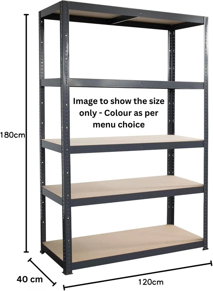 180 x 120 x 45 CM G-Rack Heavy Duty Garage Shelving Unit 5 Tier Metal Storage Rack |  Garage, Shed & Workshop Storage
