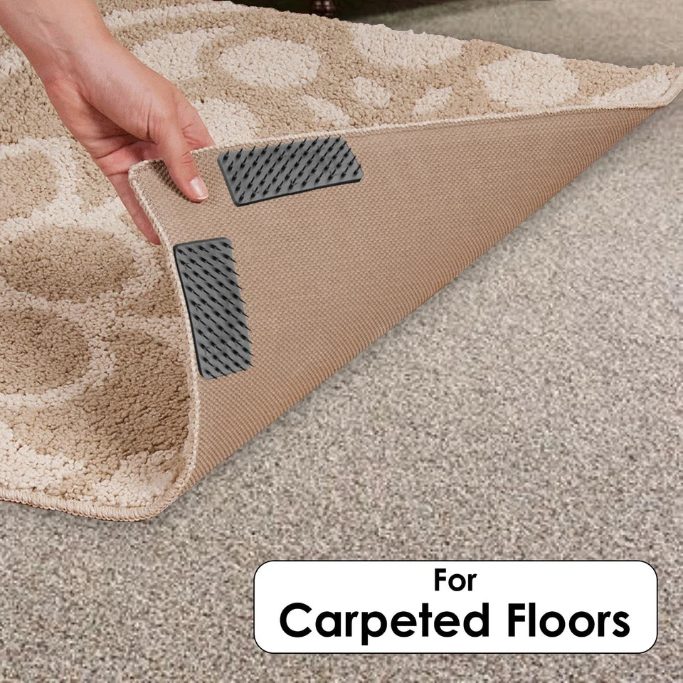 Medipaq Greatideas Non-Slip Mat and Rug Grippers - Stop Your Mats and Rugs from Slipping and Sliding! Black