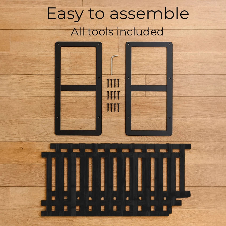 Neo 3 Tier Bamboo Shoe Rack Stand | Natural Wooden Shoe Storage Shelf for Hallway, Entryway & Closet