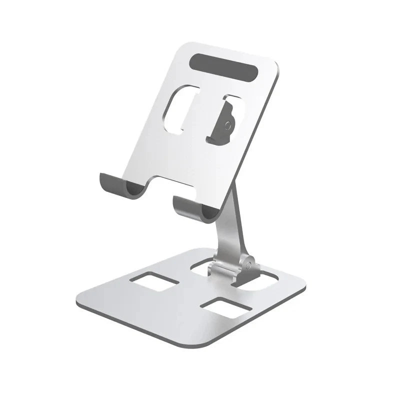 Universal Aluminum Alloy Foldable Phone & Tablet Stand – Adjustable Desktop Holder for Smartphones & Tablets