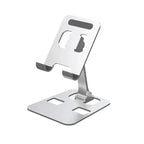 Universal Aluminum Alloy Foldable Phone & Tablet Stand – Adjustable Desktop Holder for Smartphones & Tablets