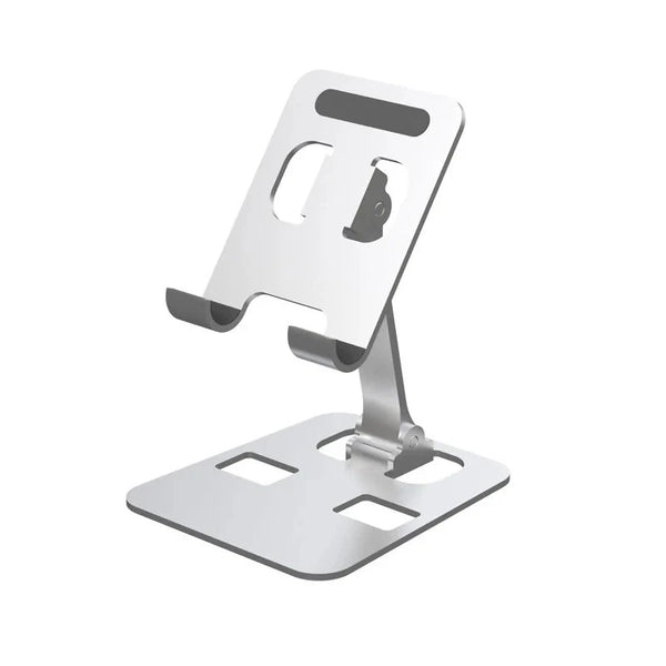Universal Aluminum Alloy Foldable Phone & Tablet Stand – Adjustable Desktop Holder for Smartphones & Tablets