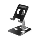Universal Aluminum Alloy Foldable Phone & Tablet Stand – Adjustable Desktop Holder for Smartphones & Tablets